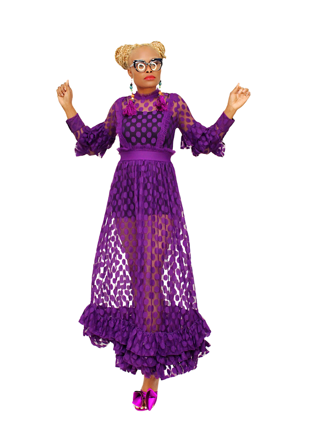 purple spring maxi dress Madeline Maxi Knit Dress
