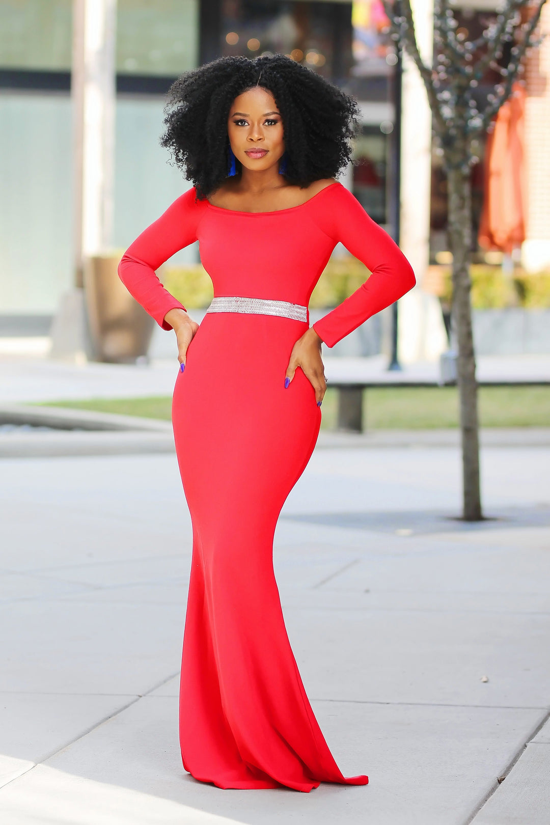 Red Dress with Sequin – Tomgfashion