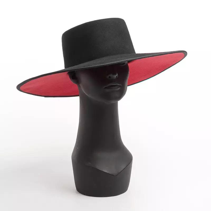 Wool red bottom hat fedora – Tomgfashion display picture 1